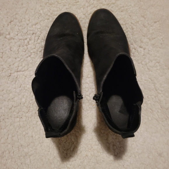 WOMENS SONOMA GOODS FOR LIFE SUEDE ANKLE BOOTS BLACK SIZE 8.5 - Picture 5 of 15